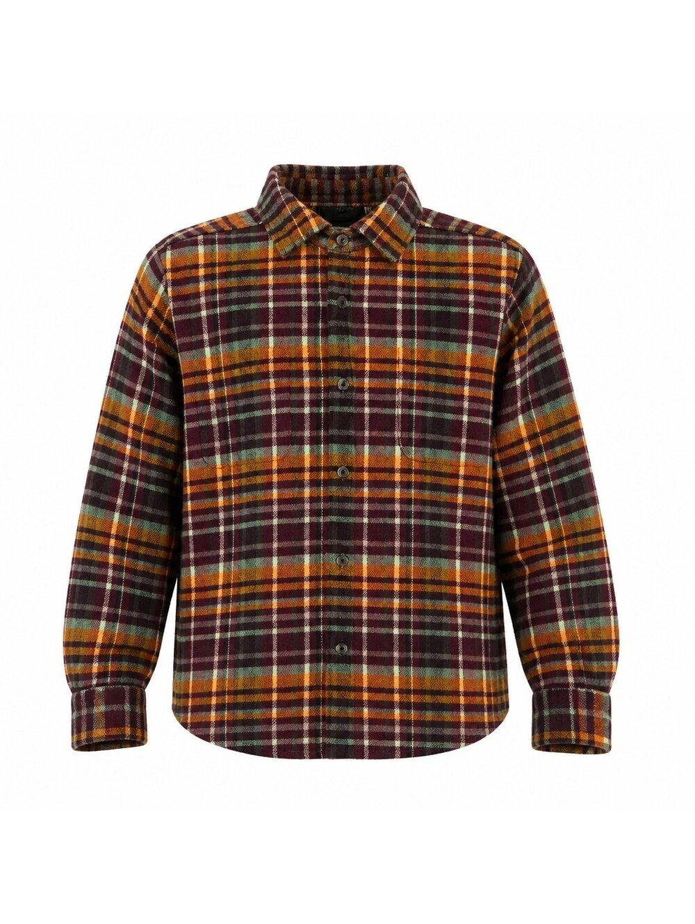 Woolrich Plaid Flannel Shirt in Purple and Orange, Size Small